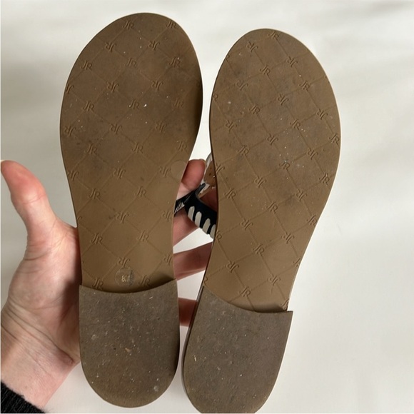 Jack Rogers Georgica Sandal in Midnight/White - Picture 8 of 9